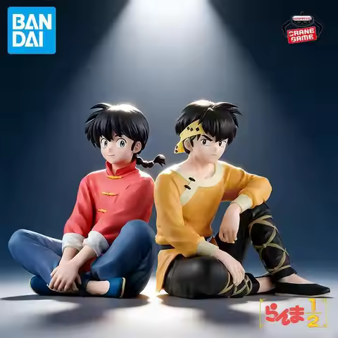 In Stock Original BANDAI BANPRESTO Saotome Ranma Hibiki Ryoga PVC Anime Character Model Collection D