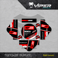 Stiker Sangkar Motif EBOD PRESSCUP Decal Tebok Sangkar Burung Batman Lovebird Pleci Variasi