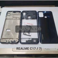 Casing housing casing full set realme c17 / realme 7i frame + bezel + backdoor