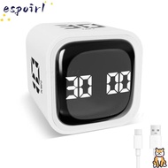 ESPOIR Pomodoro Timer, Gravity Sensing Rotation Timing Digital Cube Timer,  5/10/30/60min 3 Volume A