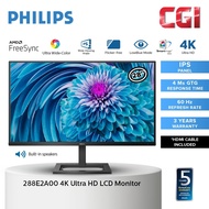 Philips 28" 288E2A IPS 4K UHD 60Hz 4ms Freesync Ultra Wide Color Monitor