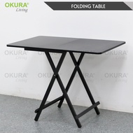 OKURA Foldable Table Folding Dining Home Eating Computer Desk Field Light Weight Potable Stall Meja 