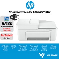 HP Printer DeskJet 4275 AiO 588K2B PRINT SCAN COPY WIFI Wireless All-in-One send mobile fax ADF 2 Ye