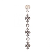 【二手】Chrome Hearts Tiny E CH Plus 3水滴925純銀男士耳環
