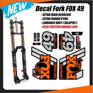 Fork fox 49 orange sticker decal not decal sticker rockshox pice yari fox 40 fox taro fox