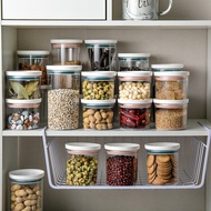 Round storage jar kitchen superimposed grain storage jar round sealed jar food storage storage jar