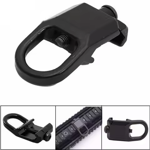 Tactical Quick Detach RSA GBB Buckle QD Sling Steel Mount Attachment Adapter Fit 20mm Rail Hunting A