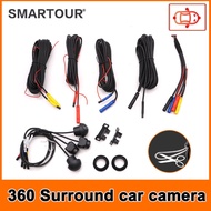 360 Degree Bird View System  AHD 1080P Rear / Front / Left / Right 360 Panoramic Accessories 4 Camera Car DVR All Round View
