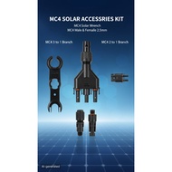 MC4 Solar Accessories | MC4 Connector Set | MC4 Branch Connector 3-to-1/2-to-1 | MC4 Spanner Wrench 
