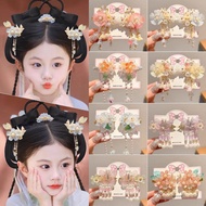 hair ribbon for woman hair clip ribbon hairnet with ribbon Children Hanfu Hair Accessories Antique T