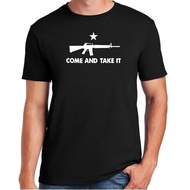 Come And Take It Logo #3 - T-Shirt Pro Tops Casual Streetwear Second Amendment Ar15 1776 2A Ak47