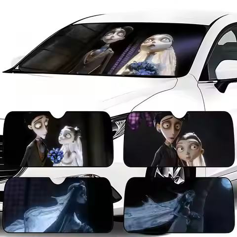 C-Corpse Bride-S Sun Visor Car Windshield Sunshade Foldable Automotive Protection Sun Block Cover