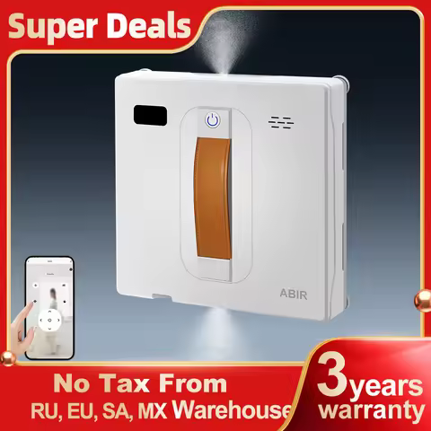 Window Vacuum Robot Cleaner ABIR WD8, Dual Ultrasonic Spray, AI intelligent Wipping, Updated Laser,S