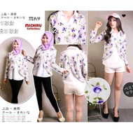 Two Tone Flowy Blouse