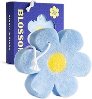 Blossom Body Wash Sponge, Bath Sponges for Shower Up to 20 Washes, Exfoliating Shower Loofah Buffer,