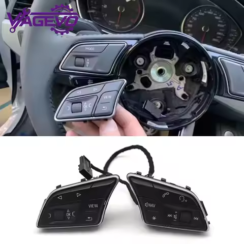 Multi Functional Steering Wheel Control Button Switch For Audi A4 B9 A5 A3 8V S3 S4 S5 RS3 RS4 RS5 8