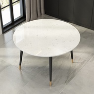 Nordic marble dining table and chair combination round with turntable table home modern minimalist r