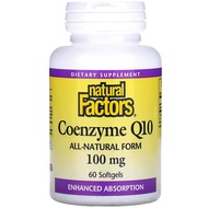 美國Natural Factors 輔酶Q10 100毫克 60粒軟膠囊