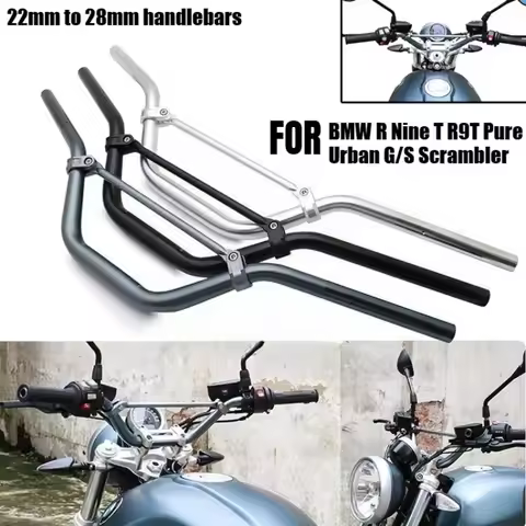 Motorcycle 7/8" 22mm 28mm Aluminum alloy modified handlebars For BMW R Nine T R9T NineT Pure Scrambl