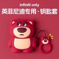 Popular Infiniti Cartoon Strawberry Bear Car Key Cover G25 Buckle FX35 Car QX50 Shell Q50/Q70L/Q60 P