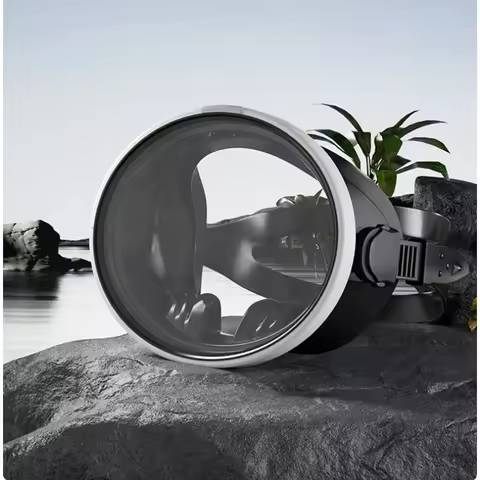 Adult Large Frame Freediving Mask with Multiple Functions HD Fisherman Goggle Fashion Swimming and S