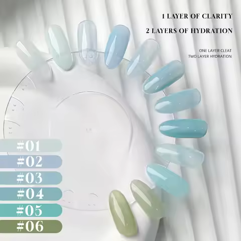 MN 12ML Summer Nails Mambo Series Jelly Gel Nail Polish Blue Gel Blue Nails Green Nails Pink Nails S