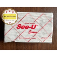 Tissue Hand Towel Tissue SEE-U 150sheet - Economy Red mypackaging vplast * *