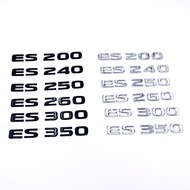 Letter number logo for Lexus ES200 ES240 ES250 ES260 ES300 ES350 ES200t rear trunk emblem Back sticker Displacement badge