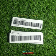 STICKER BARCODE ENGINE 5PV / Y125ZR