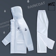 Two-piece Raincoat Lightweight Raincoat Two-Piece Raincoat Raincoat Rain Pants Set Motorcycle Raincoat Hiking Raincoat Transparent Raincoat Adult Unisex Long Full Body Rainproof Raincoat