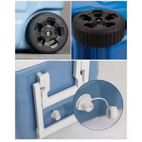 1Pc White 50mm Cooler Threaded Drain Plug Assembly For Igloo 50 - 165 Qt Coolers Caps Easy to Use Ac