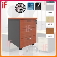 IF Office Cabinet 3 Drawers Mobile Pedestal (3D) Kabinet Laci Pejabat Home Furniture Drawer