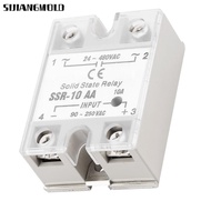 SIJIANGMOLD Solid State Relay AC-AC, SSR-10 AA Output 24-480V AC Solid State Relay, Relay Switch Inp