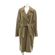 iBlues BLUE i Blues Coat Jacket wool beige Long Direct from Japan Secondhand