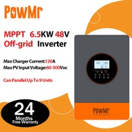 【Parallel 9 Unit 】PowMr 6.5KW On-Grid/Off-Grid Hybrid Inverter 48Vdc 230VAC Built in 150A MPPT Solar
