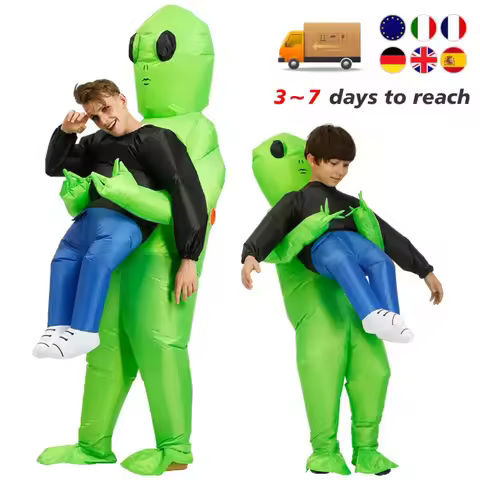 NU ET-Aliens Inflatable Costume Scary Monster Cosplay For Adult Kids Thanksgiving Christmas Party Fe