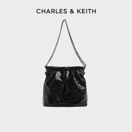 CHARLES and KEITH CK2-40671449 ห่วงโซ่ไหล่เดียว TOT กระเป๋าจรจัด