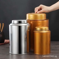 [Stainless Steel Storage Jar]Stainless Steel Tea Jar Sealed Jar Large Small Size Golden Tea Jar Tea 