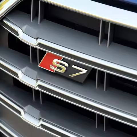 for Audi Sline Car Front Grille Emblem Badge Styling S3 S4 S5 S6 S7 S8 A4L A6L A1 A3 A4 A5 A6 A7 SQ5