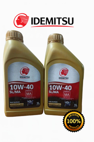 IDEMITSU 10W40 SEMI/10W40 FULLY ENGINE OIL 4T 1 LITER MINYAK HITAM&OIL FILTER