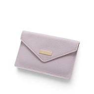 ANNA DOLLY 優雅信封式真皮多卡短夾 淺紫