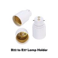 B22 TO E27 Lamp Holder - Bulb BC Convert TO ES SE222