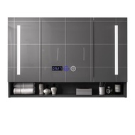 Cahid(KAXIDE)Y50(100cmMatte Black Ordinary Half Mirror)Bathroom Mirror Cabinet Bathroom Dressing Mirror Lighting Smart