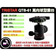 數位小兔TRISTAR QTB-61 球型雲台 搭Gitzo Manfrotto,Slik,velbon,benro腳架 萬向雲台