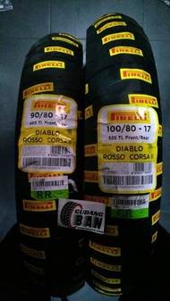 Paket Ban Luar Pirelli Diablo Rosso Corsa 2 Uk 90 80 -17 Dan 100 80