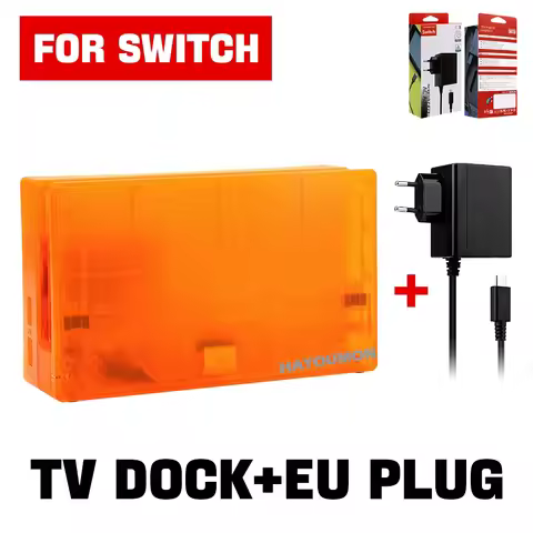Transparent For NS Switch Charging Dock HDMI-Compatible TV Dock Station Stands For Switch TV Dock Ch