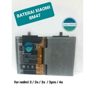 BATERAI XIAOMI  BM47 / BATERAI REDMI 3 / 3S /3X / 3PRO / 4X ORIGINAL