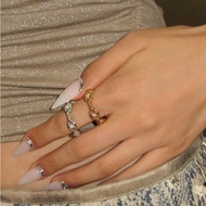 [GG] Pig Nose Ring Female Twist Open Ring Female Accessories