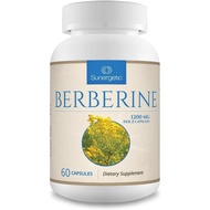 Berberine plement, Berberine HCl, 1,200 mg per Serving, 60 Capsules