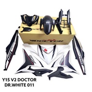Cover set Y15 V2 V Doctor 011 black white Siap Tanam